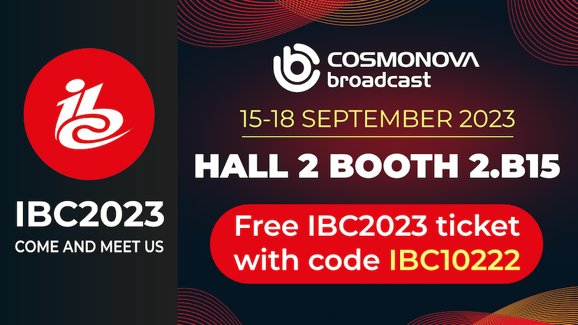 Cosmonova Broadcast is looking forward to meet you at IBC2023! - Photo