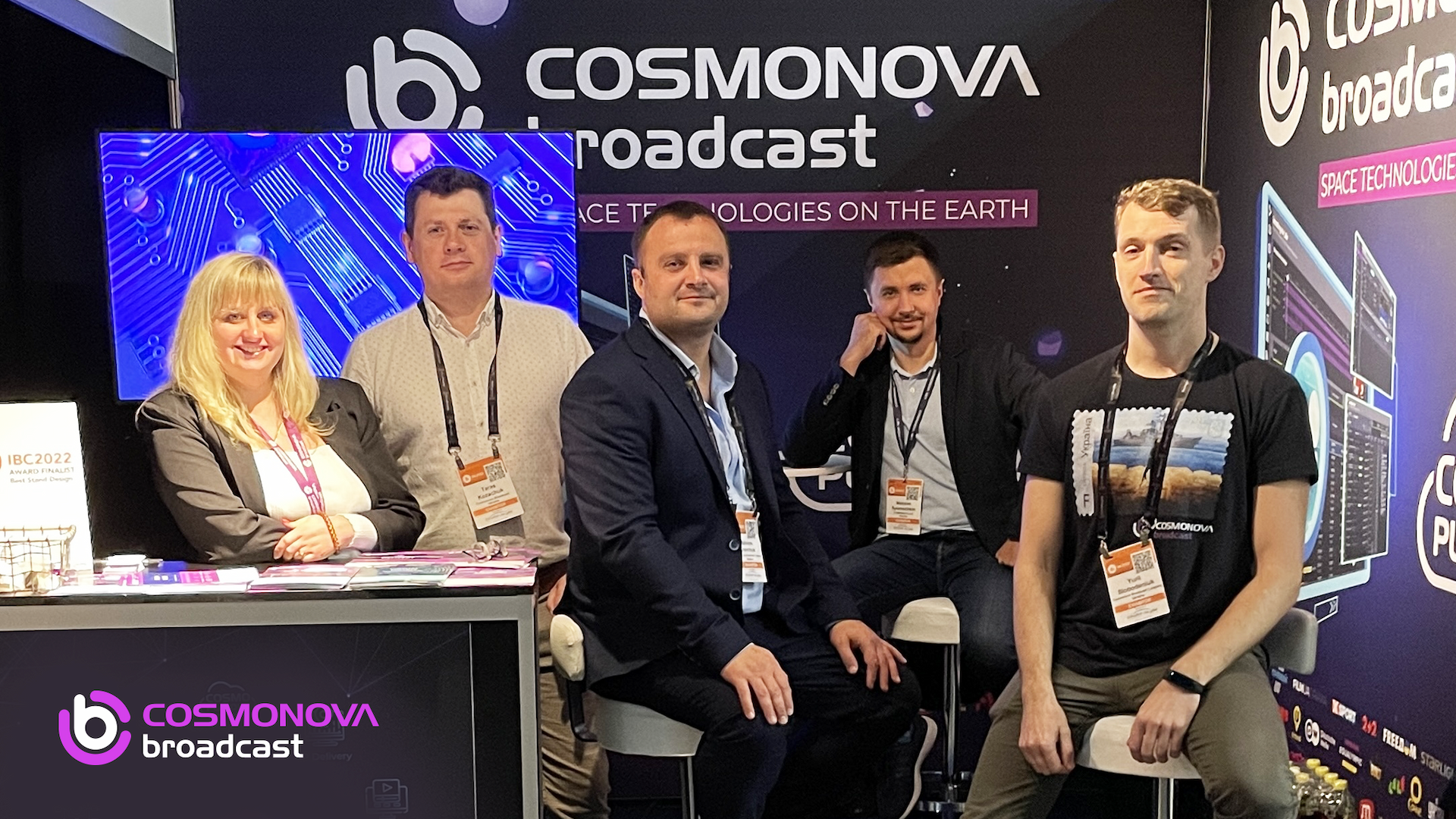 The Cosmonova Broadcast team at IBC 2022 - Photo