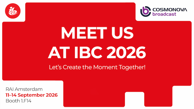 Cosmonova Broadcast Is Heading to IBC 2026 - Photo