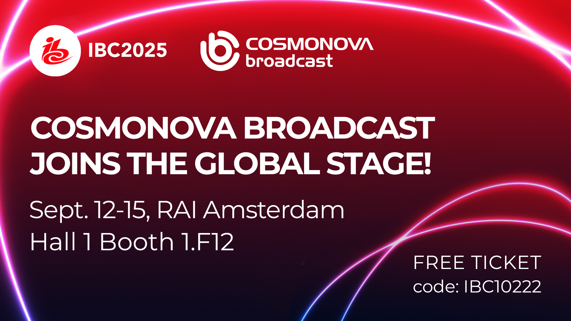 Cosmonova Broadcast Confirms Participation in IBC 2025! - Photo